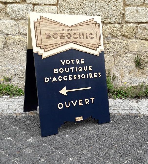 Stop-trottoir pour la boutique Monsieur Bobochic